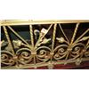 Image 2 : 1-Piece Wrought Iron Scrollwork Railing Accent - Section Measures (79"L x 26.5"W)