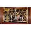 Image 1 : 1-Piece Wrought Iron Scrollwork Railing Accent - Section Measures (27"L x 26.5"W)