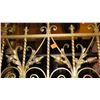 Image 2 : 1-Piece Wrought Iron Scrollwork Railing Accent - Section Measures (27"L x 26.5"W)