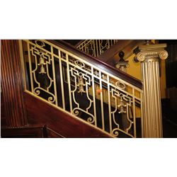 2-Piece Wrought Iron Scrollwork Railing Accents - Sections Measure (55"L x 25.5"W) (59"L x 25"W)