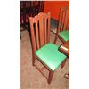 Image 3 : Square Hardwood Table (42x42) w/Carved Pedestal Base & Clawfoot Detail, 4 Chairs