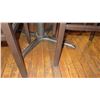 Image 3 : Rectangular Hardwood Table w/Metal Base 42 x 30 x 27.5"