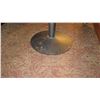 Image 3 : Rectangular Hardwood Table (60 x 35.5) w/Round Metal Base