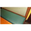 Image 2 : Banquette Seat - Green Padded Seat & Backrest, Carved Hardwood Frame (60.5"L)
