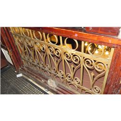 2-Piece Wrought Iron Scrollwork Railing Accent - (56.5"L x 30.5"W) (123"L x 29"W)