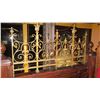 Image 1 : 3-Piece Wrought Iron Scrollwork Railing Accent - (25.5"L x 26.5"W) (57.5"L x 33"W) (25.5"L x 26.5"W)