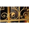 Image 3 : 3-Piece Wrought Iron Scrollwork Railing Accent - (25.5"L x 26.5"W) (57.5"L x 33"W) (25.5"L x 26.5"W)