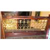 Image 1 : 1-Piece Wrought Iron Scrollwork Railing Accent - Section Measures (123"L x 29"W)