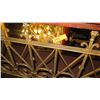 Image 2 : 1-Piece Wrought Iron Scrollwork Railing Accent - Section Measures (123"L x 29"W)