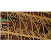 Image 3 : 1-Piece Wrought Iron Scrollwork Railing Accent - Section Measures  (102"L x 30"W)