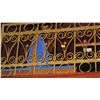 Image 2 : 1-Piece Wrought Iron Scrollwork Railing Accent - Section Measures  (102"L x 30"W)