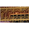 Image 2 : 1-Piece Wrought Iron Scrollwork Railing Accent - Section Measures (110.5"L x 30"W)