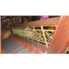 Image 2 : 4-Piece Wrought Iron Scrollwork Railing Accent - (18"L x 28.5"W), (12"L x 28.5"W), (132"L x 21"W), (