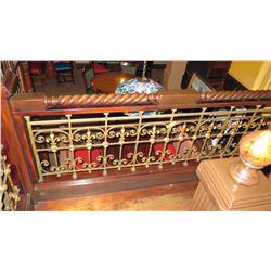 3-Piece Wrought Iron Scrollwork Railing Accent - (26.5"L x 28.5"W), (89"L x 28.5"W), (31.5"L x 28.5"