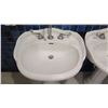 Image 3 : Qty 2 Pedestal Sinks - 24" x 22" x 33"H
