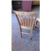 Image 8 : Qty 4 Hardwood Chairs (Dark Wood) - 35" H