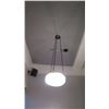 Image 2 : Qty 4 Hanging Ceiling Light Fixture w/Frosted Glass Dome (already removed from ceiling)