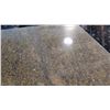 Image 3 : Square Granite Table (35x35x28.5" H) w/4 Chairs 29.5" H, Upholstered (granite chipped in various are