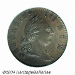 1773 1/2P Virginia Halfpenny, No Period MS66 Brown PCGS.