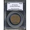 Image 1 : 1787 1C Fugio Cent, STATES UNITED, Eight-Pointed Stars Fine 12 PCGS.