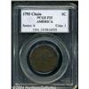 Image 3 : 1793 Chain 1C AMERICA Fine 15 PCGS.