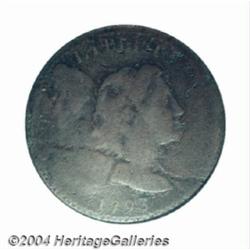 1793 1C Liberty Cap Fine 12 Details, Corroded, Bent, NCS.