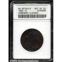 1802 1C --Corroded, Cleaned--ANACS. AU Details, Net VF30.