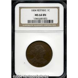 1804 1C Restrike MS64 Brown NGC.