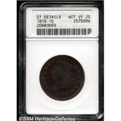 1810 1C --Corroded--ANACS. EF Details, Net VF20.