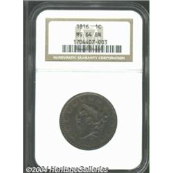 1816 1C MS64 Brown NGC.