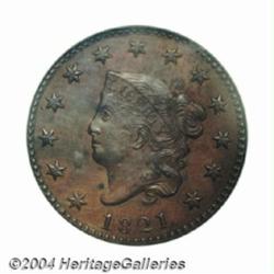 1821 1C MS61 Brown NGC.