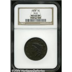 1826 1C MS63 Brown NGC.