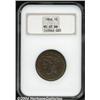 Image 1 : 1846 1C Medium Date MS63 Brown NGC.