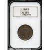 Image 1 : 1848 1C MS63 Brown NGC.