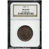 Image 1 : 1852 1C MS66 Brown NGC.