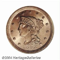 1852 1C MS65 Red PCGS.