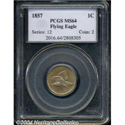 1857 1C MS64 PCGS.