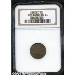 1857 1C MS64 NGC.