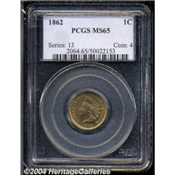 1861 1C MS65 PCGS.