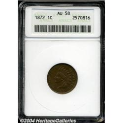 1872 1C AU58 ANACS.
