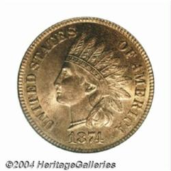 1874 1C MS65 Red PCGS.