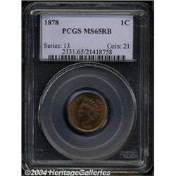 1878 1C MS65 Red and Brown PCGS.