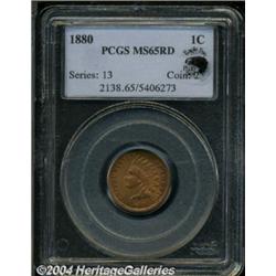 1880 1C MS65 Red PCGS.