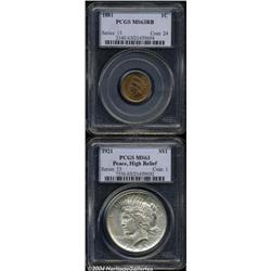 1881 1C Cent MS63 Red and Brown PCGS,