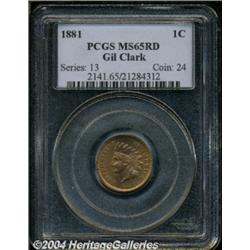 1881 1C MS65 Red PCGS.