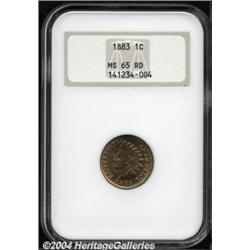 1883 1C MS65 Red NGC.