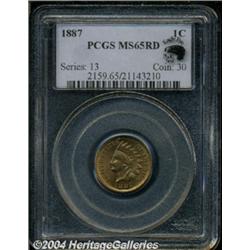 1887 1C MS65 Red PCGS.
