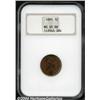 Image 1 : 1891 1C MS65 Red and Brown NGC.