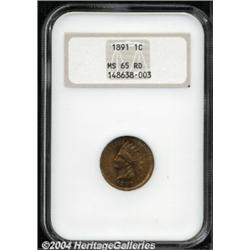1891 1C MS65 Red NGC.