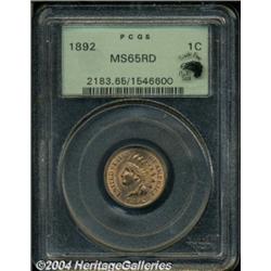 1892 1C MS65 Red PCGS.
